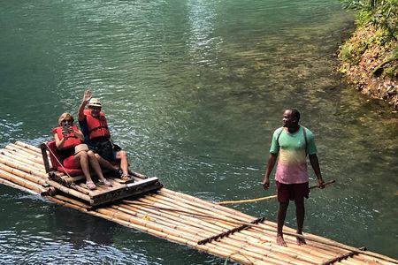 Jamaica Martha Brae Bamboo Rafting with Bus Transportation 