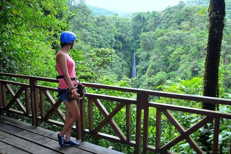 Zipline Over La Fortuna Waterfall - 7 Longest Lines