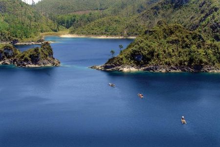 Montebello clear lakes & Chiflon Waterfalls from San Cristobal