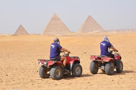 Best adventure around Giza Pyramids ,2hrs Camel Ride, Quad Bike and Tuk Tuk tour
