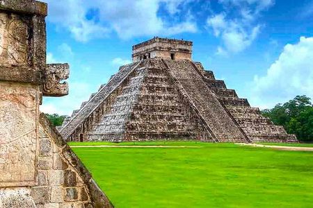 Pyramid in Jungle- Coba, Chichen Itza- most important Maya city, sacred Cenote 