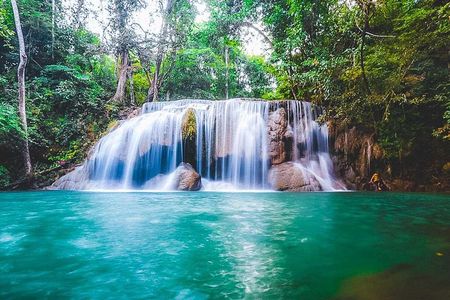 Erawan Waterfall and Elephant Care: Private Tour to Kanchanabur