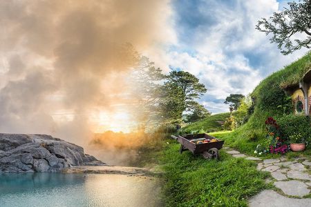 Tauranga-Hobbiton-Rotorua : Movie Set & Geysers: Private Tour.