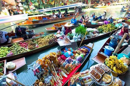 Bangkok: Maeklong Railway Market & Damnoensaduak Floating Market