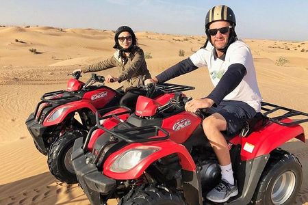 Morning Desert Thrill: Dune Bashing, 30min Quad Bike & Camel Ride