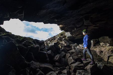 Lava Tunnel Caving with Transfer | Small Group