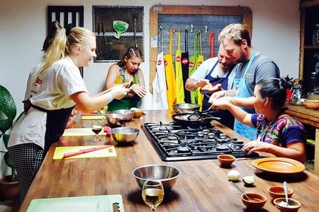 Antigua Market, Cooking Class and Choco Museum from Guatemala City