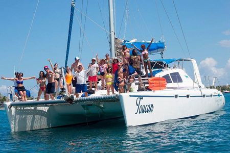 Isla Mujeres Catamaran Adventure All Inclusive from Cancun