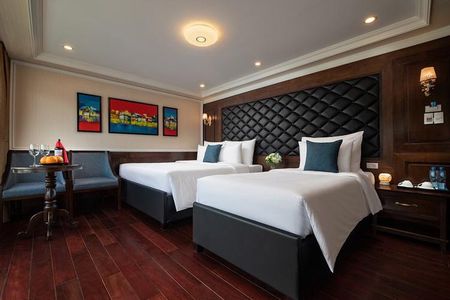 HaLong - LanHa Bay 2 Nights On The 1st Deck with La Pandora Cruises 
