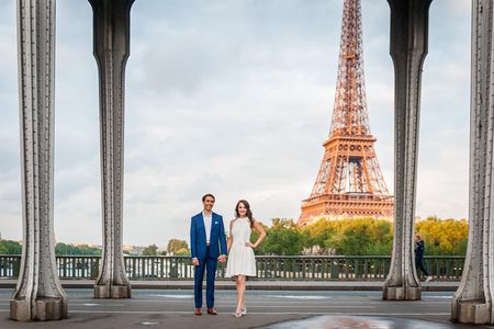 Photo shoot in the Eiffel Tower area