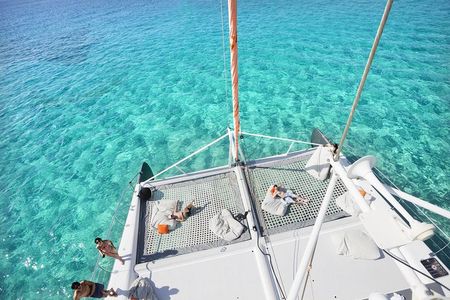 Catamaran Adventure Full Day: Ile aux cerfs,GRSE Waterfall,Snorkeling &BBQ Lunch