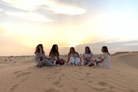 Dubai Morning Desert Safari, Camel Ride & Falcon Photo