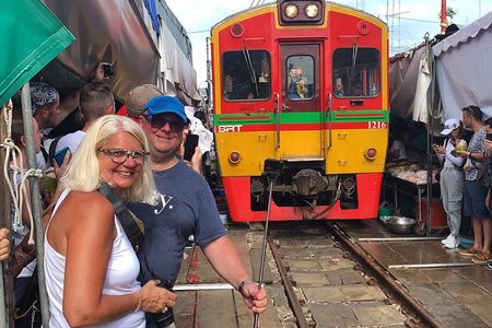 Floating and Railway Market (Optional Waterfall): Private Tour