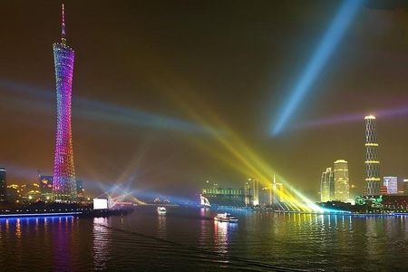 Guangzhou Night Pearl River Cruise VIP Seating with Private Transfer