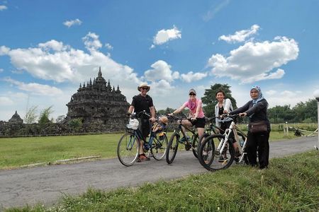 borobudur sunrise from top of temple,prambanan cyling and visit the temple