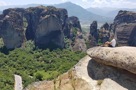 From Athens:Meteora Caves & Monasteries History Day Trip by Train