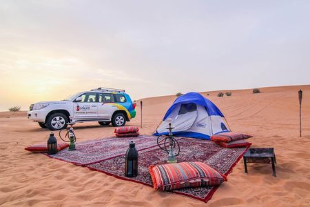 Overnight Dubai Desert Safari in igloo tent with Private 4WD