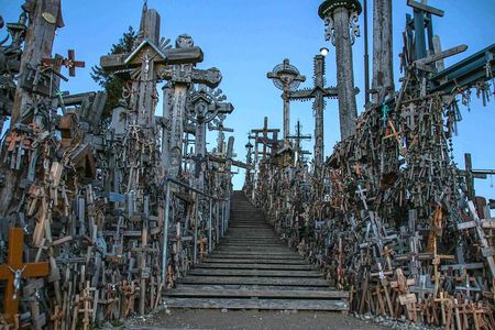 From Riga: Hill of Crosses & Jelgava Highlights