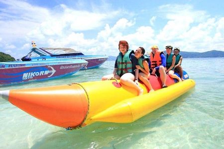 Full Day Coral Island Tour With Banana Boat By Speedboat From Phuket