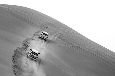 Sharing or Private Safari, Sand Boarding, Camel Ride, inland Sea Quick swim