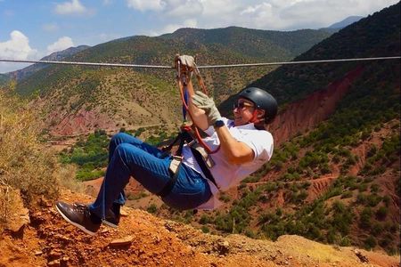 Zipline Adventure and hike in the Atlas Mountains 