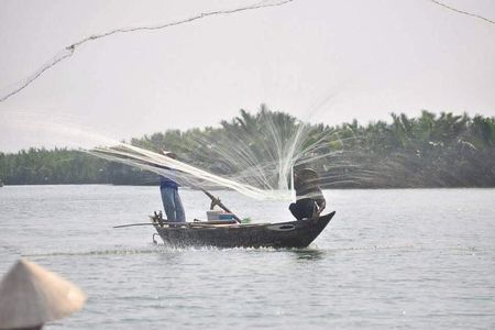 Experience boating at Bay Mau coconut forest, cooking class