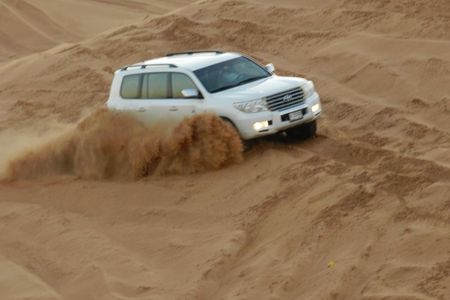 Morning Red Dunes Desert Safari With Camel Ride And Sand Boarding