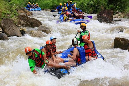 Rafting 5.5 km., Zipline, ATV 30 Min., Suvankhuha Temple.