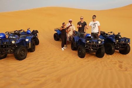 Morning Desert Thrill: Dune Bashing, 30min Quad Bike & Camel Ride