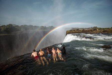Livingstone island Morning Breezer ( swim above the falls)