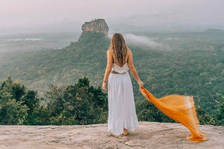 Golden beach Negombo to lion rock sigiriya hiking