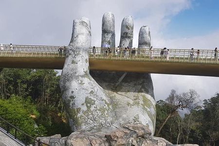 Private Guided Tour to GOLDEN BRIDGE BA NA HILLS from TIEN SA or CHAN MAY Port