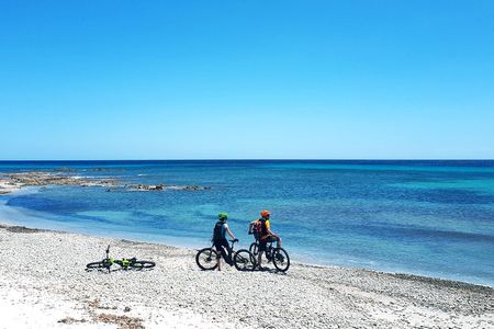 Easy ride to Biderosa, Berchida, & Capo Comino, with Electric Mountain Bikes