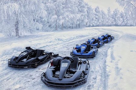 Arctic Ice Karting and Snowmobile Safari