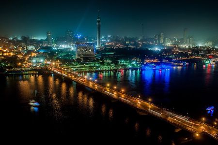 Cairo by Night Tour to EL Azhar Park- Nile Felluca -Khan el Khalili with Dinner
