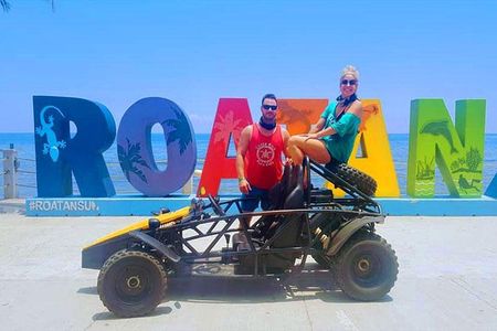 Roatan Buggy Adventure, Snorkeling, Beach Pass plus Private Transfer