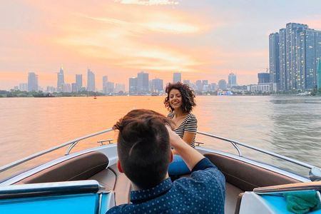 Romantic Sunset Cocktail by Luxury Speed Boat