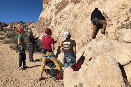 Beginner Group Rock Climbing in Joshua Tree National Park