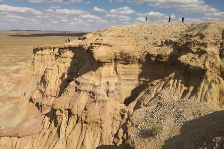 Majestic Gobi Desert with Chinggis Khan Statue