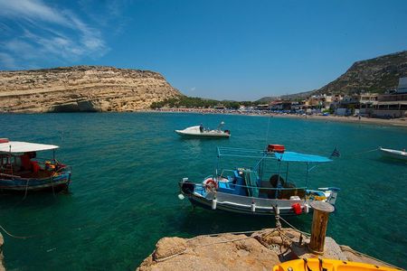 South Crete - Matala, Red Beach and caves 