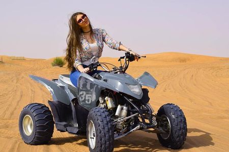Evening Safari Quad Bike in the desert of Lahbab