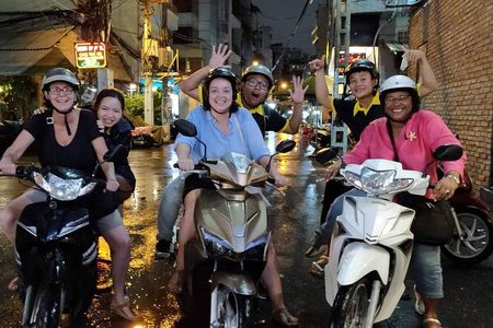 Private Street Food Tour by Scooter with Hotel Pickup