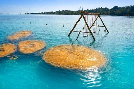 Tour Bacalar - Cenote Azul & MarMol Club with Kayaks from Cancún