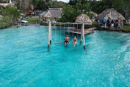 Bacalar Lagoon & Kayak Tour in Club Marmol from Playa del Carmen