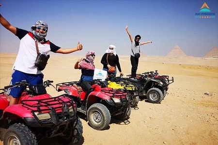 1- Hour Quad Bike Desert Safari Around Pyramids Enjoying Sunset Or Sunrise