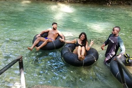 Dunn's River Falls, River Tubing, and Horseback Riding With Transportation