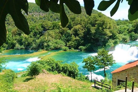 All inclusive luxury Krka waterfalls trip from Split or Trogir.
