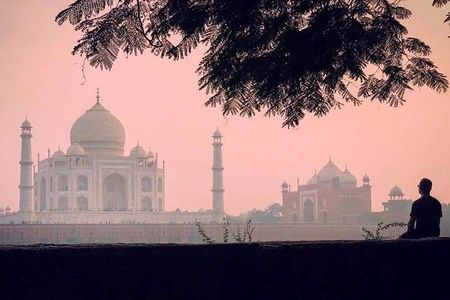Agra Full Day Taj Mahal at Sunrise With Agra Fort & Itimad-ud-Daulah From Delhi