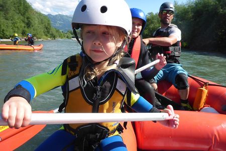 Family rafting Iller - white water rafting level 1