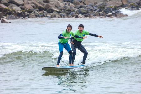 Surf class in Lima, Peru